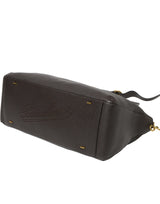 BORSALINO Borsone da weekend in pelle BROWN Uomo 