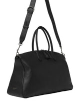 BORSALINO Borsone da weekend in pelle BLACK Uomo 