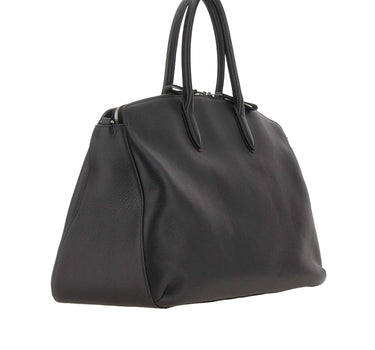 BORSALINO Borsone da weekend in pelle BLACK Donna 