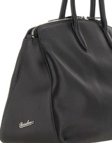 BORSALINO Borsone da weekend in pelle BLACK Donna 