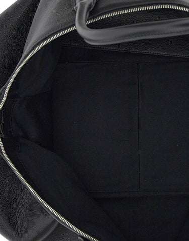 BORSALINO Borsone da weekend in pelle BLACK Donna 