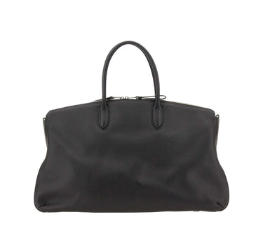 BORSALINO Borsone da weekend in pelle BLACK Donna 