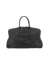 BORSALINO Borsone da weekend in pelle BLACK Donna 