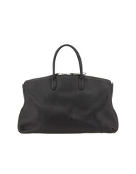 BORSALINO Borsone da weekend in pelle BLACK Donna 