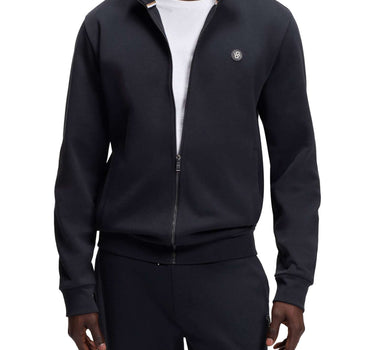 BOSS Felpa con zip BLACK Uomo 