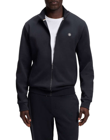 BOSS Felpa con zip BLACK Uomo 