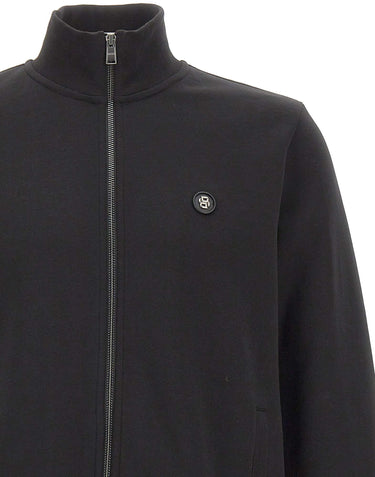 BOSS Felpa con zip BLACK Uomo 