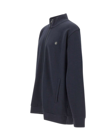 BOSS Felpa con zip BLUE Uomo 