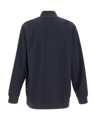 BOSS Felpa con zip BLUE Uomo 