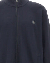 BOSS Felpa con zip BLUE Uomo 