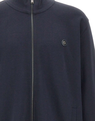BOSS Felpa con zip BLUE Uomo 