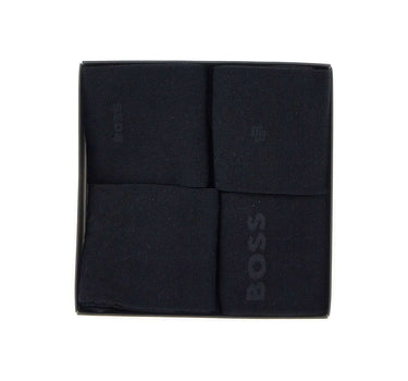 BOSS Set 4 paia di calze in misto cotone BLACK Uomo 