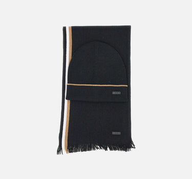 BOSS Set cappello e sciarpa "Henzo" BLACK Uomo 