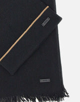 BOSS Set cappello e sciarpa "Henzo" BLACK Uomo 