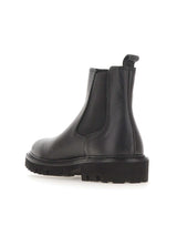 BOSS Stivali in pelle martellata BLACK Uomo 