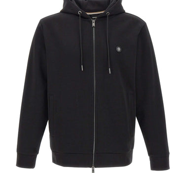 BOSS Felpa con zip BLACK Uomo 