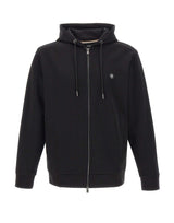 BOSS Felpa con zip BLACK Uomo 