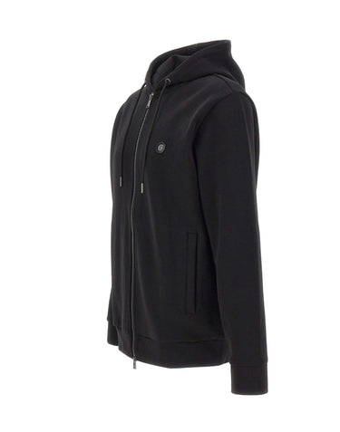 BOSS Felpa con zip BLACK Uomo 