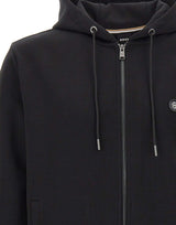 BOSS Felpa con zip BLACK Uomo 