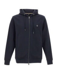 BOSS Felpa con zip BLUE Uomo 