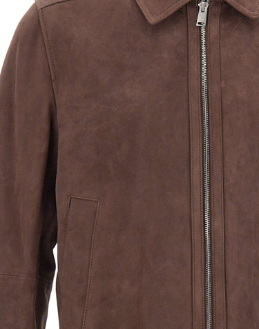 BOSS Giacca in pelle "H-Malbano7" BROWN Uomo 