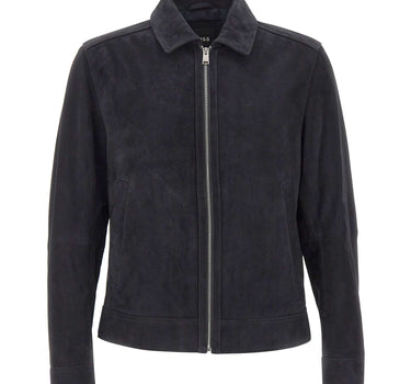 BOSS Giacca in pelle "H-Malbano7" BLUE Uomo 