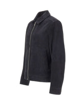 BOSS Giacca in pelle "H-Malbano7" BLUE Uomo 