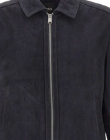 BOSS Giacca in pelle "H-Malbano7" BLUE Uomo 