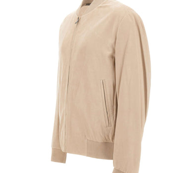 BOSS Giacca in pelle "L-Masic" BEIGE Uomo 