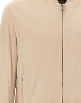 BOSS Giacca in pelle "L-Masic" BEIGE Uomo 