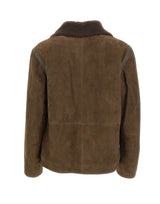 BOSS Giacca stile aviatore in pelle scamosciata BROWN Uomo 