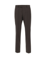 BOSS Pantaloni in lana slim fit BROWN Uomo 
