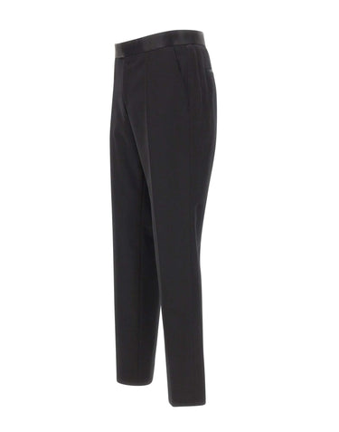 BOSS Pantaloni da smoking slim fit BLACK Uomo 