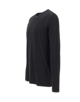 BOSS T-shirt manica lunga in cotone BLACK Uomo 