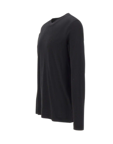 BOSS T-shirt manica lunga in cotone BLACK Uomo 