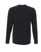 BOSS T-shirt manica lunga in cotone BLACK Uomo 