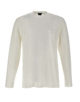 BOSS T-shirt manica lunga in cotone WHITE Uomo 