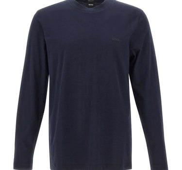 BOSS T-shirt manica lunga in cotone BLUE Uomo 