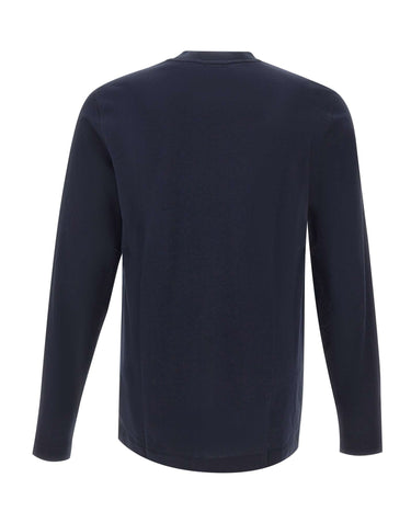 BOSS T-shirt manica lunga in cotone BLUE Uomo 