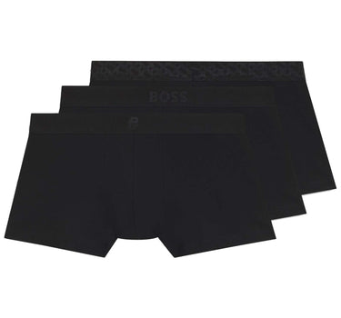 BOSS Set 3 boxer corti in cotone BLACK Uomo 