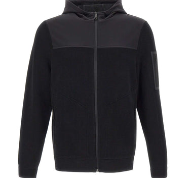 BOSS Felpa con zip integrale BLACK Uomo 