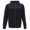 BOSS Felpa con zip integrale BLACK Uomo 
