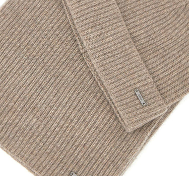 BOSS Set sciarpa e cappello "Florido" BEIGE Uomo 