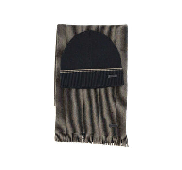 BOSS Set berretto e sciarpa "Fortuno" BLACK Uomo 