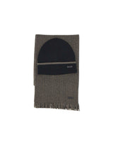 BOSS Set berretto e sciarpa "Fortuno" BLACK Uomo 