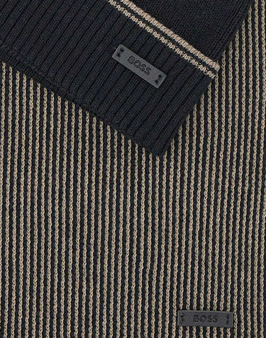 BOSS Set berretto e sciarpa "Fortuno" BLACK Uomo 
