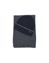 BOSS Set berretto e sciarpa "Fortuno" BLUE Uomo 