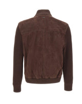 BOSS Giacca in pelle scamosciata BROWN Uomo 