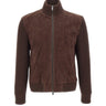 BOSS Giacca in pelle scamosciata BROWN Uomo 