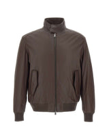 BOSS Giacca in pelle "C-Marac" BROWN Uomo 